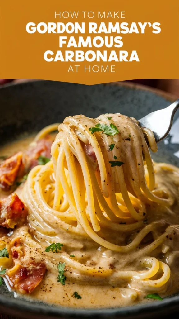 How to Make Gordon Ramsay’s Famous Carbonara at Home
