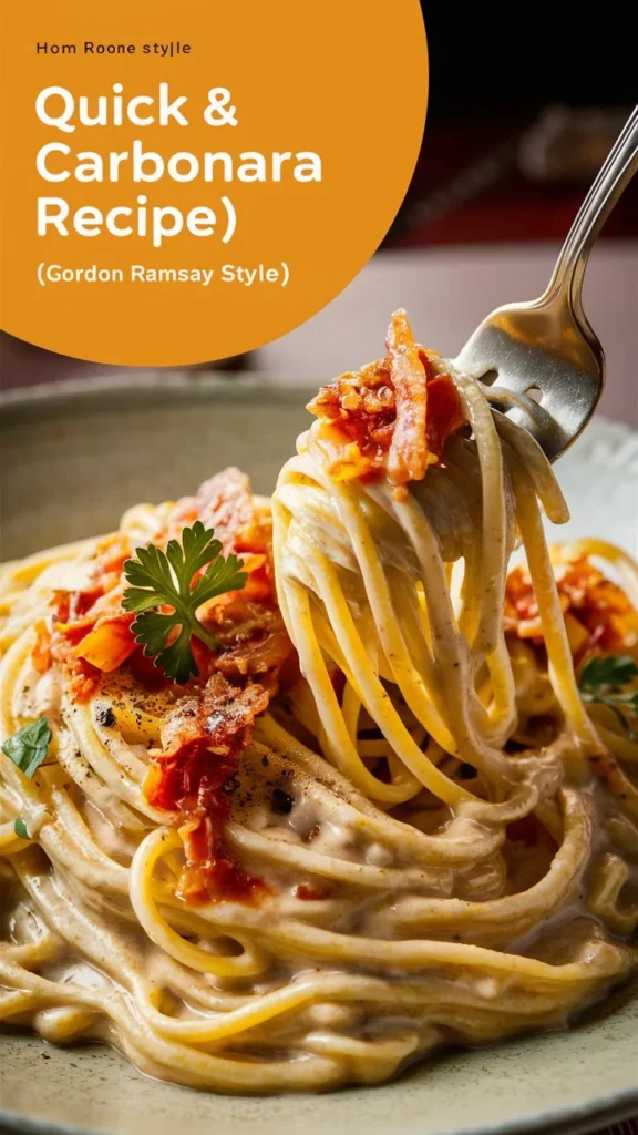 Quick & Classic Carbonara Recipe (Gordon Ramsay Style)
