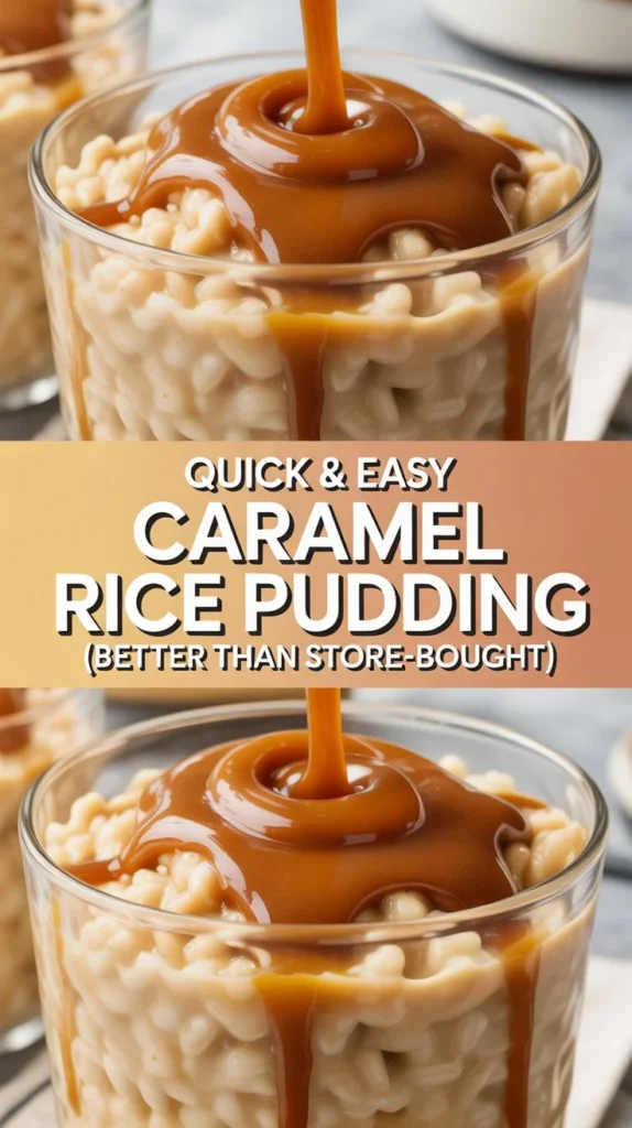Cozy Homemade Caramel Rice Pudding in Just 30 Minutes
