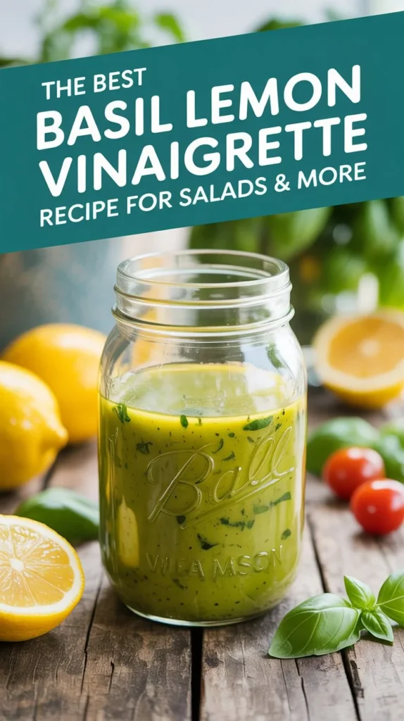 The Best Basil Lemon Vinaigrette Recipe for Salads & More