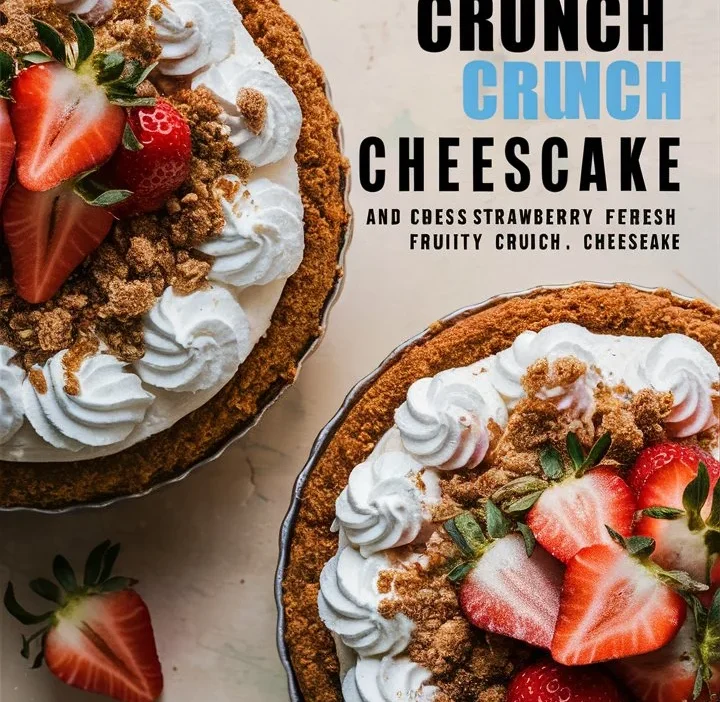 The Best Strawberry Crunch Cheesecake