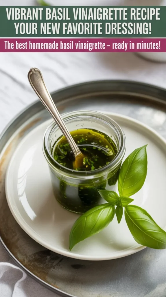 Vibrant Basil Vinaigrette Recipe – Your New Favorite Dressing!
