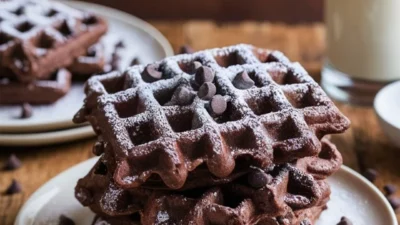 Chocolate Lover’s Brownie Waffle Recipe
