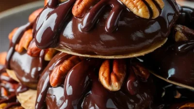 Chocolate Pecan Turtle Clusters”