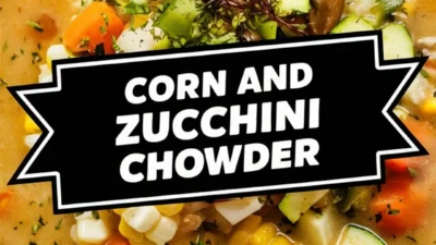 “Corn and Zucchini Chowder.”