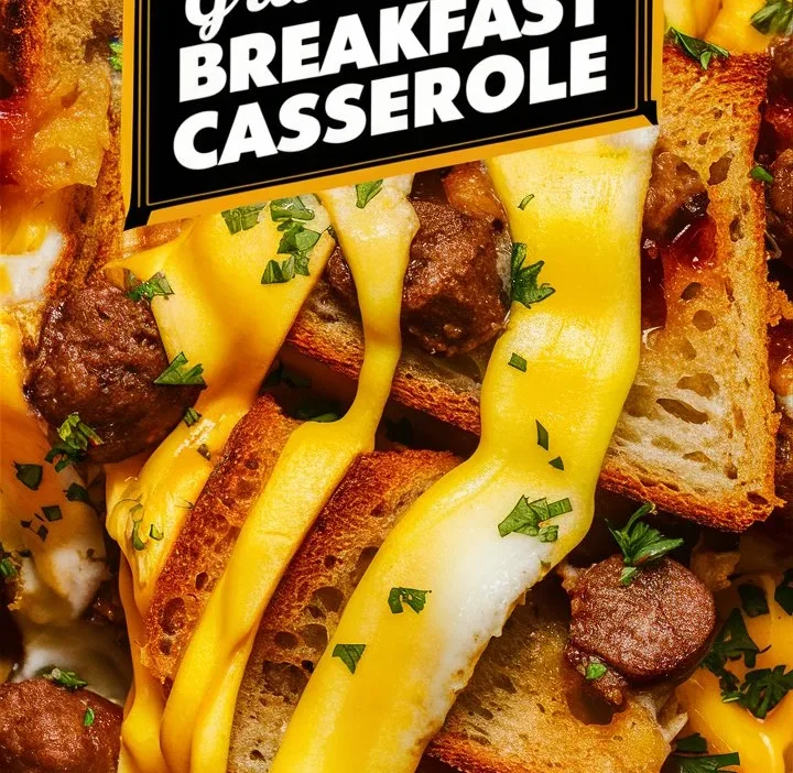 “Grilled Cheese Breakfast Casserole”