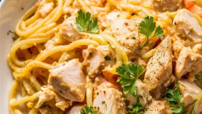 “Quick and Easy Monterey Chicken Spaghetti Dish”