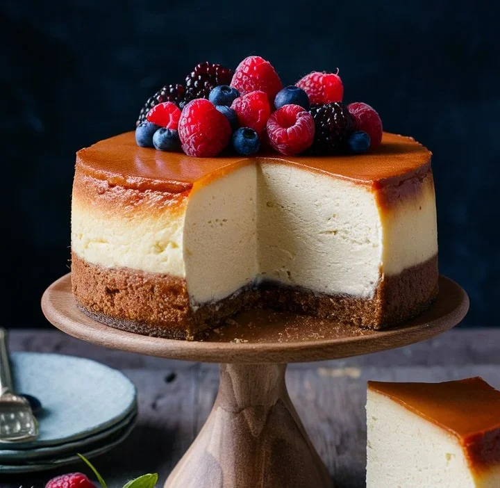 “Tall and Creamy New York Cheesecake,”