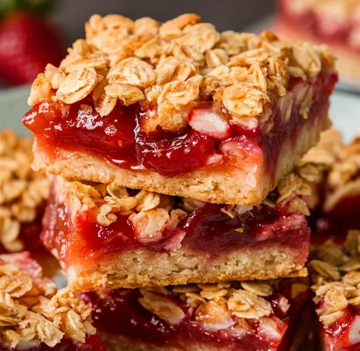 “Easy & Delicious Strawberry Oatmeal Bars,”