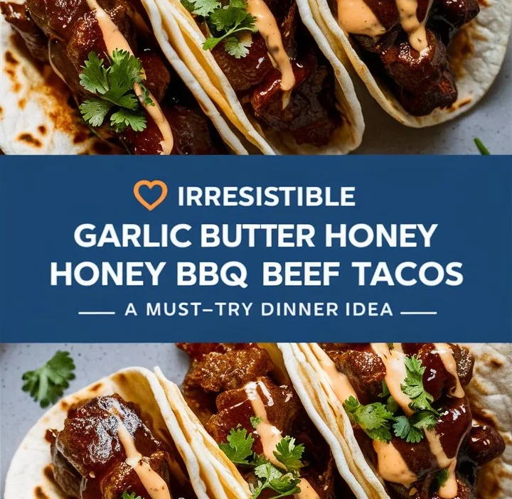 Irresistible Garlic Butter Honey BBQ Beef Tacos – A Must-Try Dinner Idea